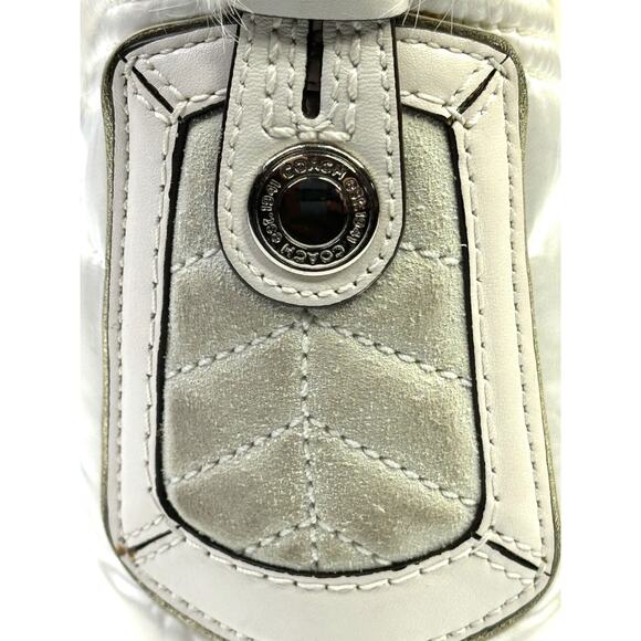 Coach Vintage Y2K Rabbit Fur Trim Puffer Shoulder Bag - Picture 6 of 16